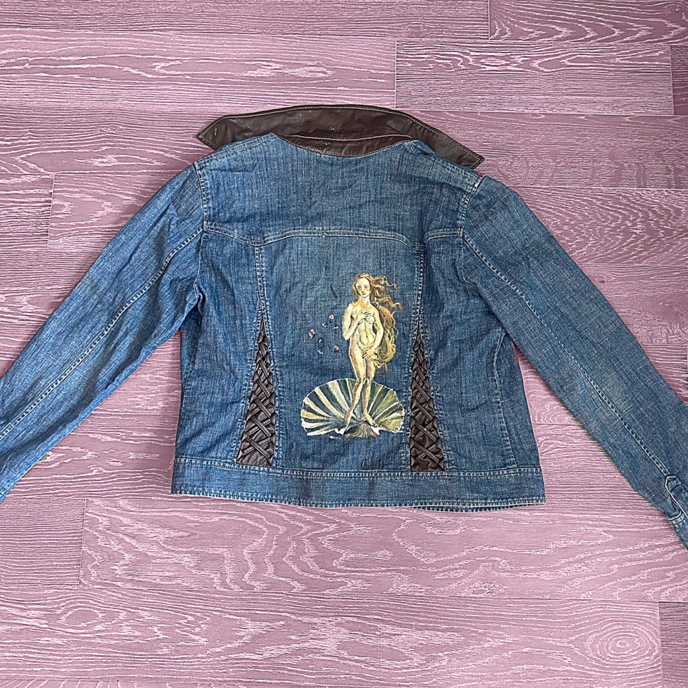 Modified denim jacket